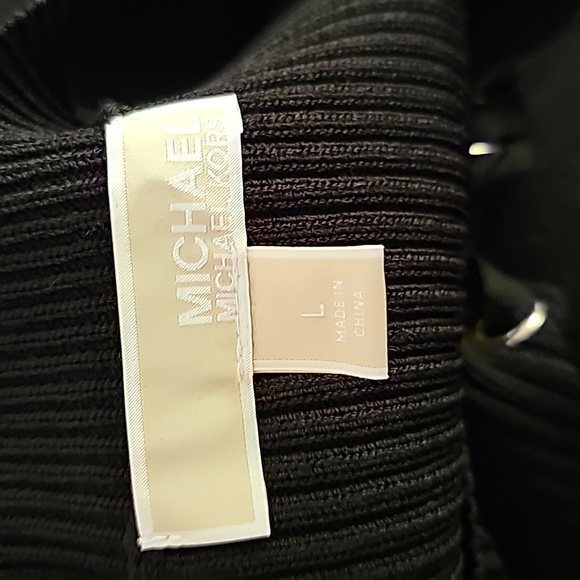 MICHAEL Michael Kors Lace-Up Ribbed Sweater Dress  size Large. - Picture 6 of 7